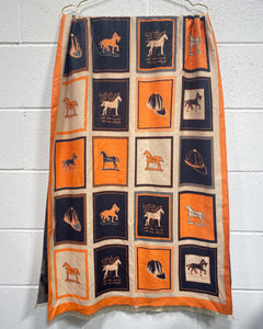 Large Equestrian Scarf/Throw