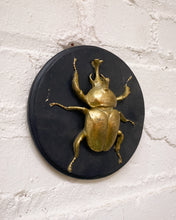 Load image into Gallery viewer, Gold Beetle Wall Hanging
