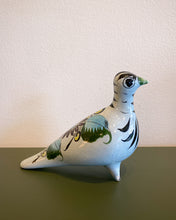 Load image into Gallery viewer, Vintage Handpainted Bird in Blues and Greens
