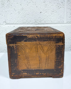 Vintage Wooden Carved Box