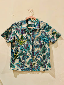 Tori Richard Blue Purple Hawaiian Shirt