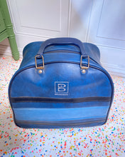 Load image into Gallery viewer, Vintage Blue Brunswick Bowling Bag with Ball
