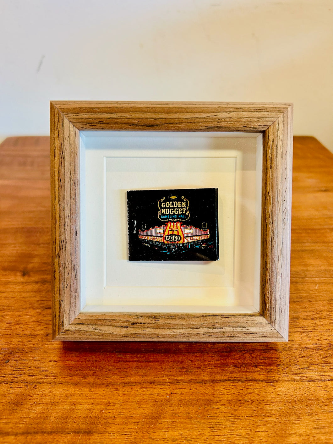 Golden Nugget Casino Match Book Display in Stand up Frame