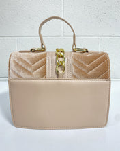 Load image into Gallery viewer, Champagne Velvet Handbag
