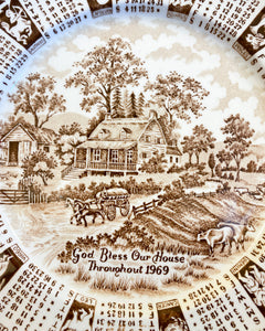 God Bless Our House Throughout 1969 Plate