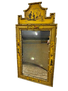 Vintage Hollywood Regency Chinoiserie Mirror