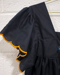 Black Embroidered Nicaragua Dress