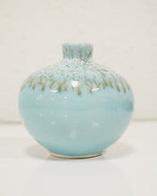 Load image into Gallery viewer, Vintage Baby Blue Ceramic Vase
