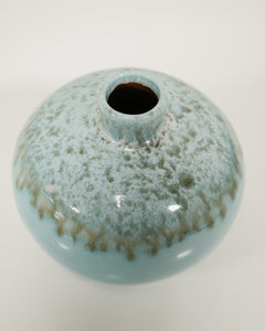 Vintage Baby Blue Ceramic Vase