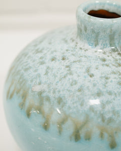 Vintage Baby Blue Ceramic Vase