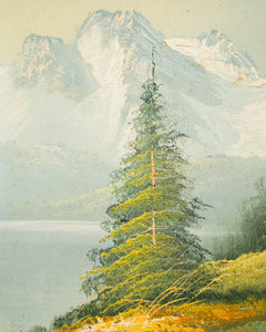 Vintage Mountain Landscape