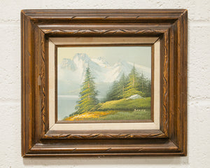 Vintage Mountain Landscape