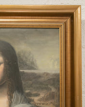 Load image into Gallery viewer, Vintage Oil Painting of Mona Lisa Framed
