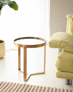 Gold End Table Round Table