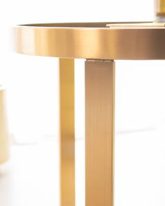 Gold End Table Round Table