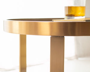 Gold End Table Round Table