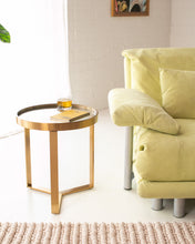 Load image into Gallery viewer, Gold End Table Round Table
