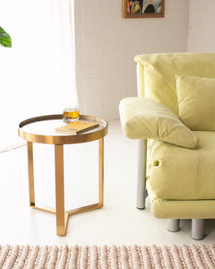 Gold End Table Round Table