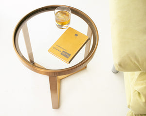 Gold End Table Round Table