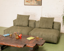 Load image into Gallery viewer, Bailey 2 Piece Loveseat Sofa in Green Corduroy
