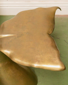 Gold Whale Tail Side Table