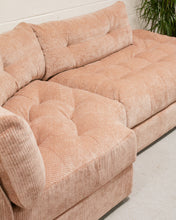 Load image into Gallery viewer, Prima Corner Wedge and Chaise in Belmont Rose
