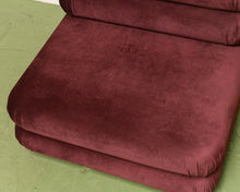 Load image into Gallery viewer, Elodie Velvet 1 Piece Lounger Modular Sectional in Maroon
