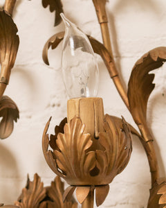 Gold Leaf Italian Sconce