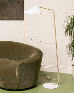 Mona White Floor Lamp