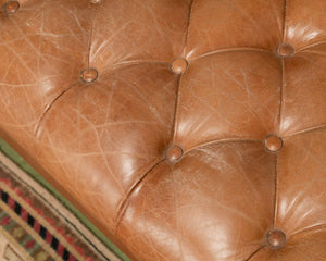 12 Foot Leather Tufted Sofa