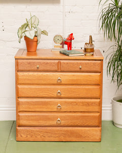 Oak Vintage Highboy Restored