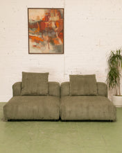 Load image into Gallery viewer, Bailey 2 Piece Loveseat Sofa in Green Corduroy
