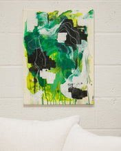 Load image into Gallery viewer, Green Abstract Oil Painting by E. Marz
