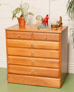 Oak Vintage Highboy Restored