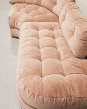 Load image into Gallery viewer, Prima Corner Wedge and Chaise in Belmont Rose
