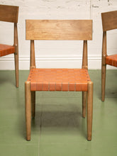 Load image into Gallery viewer, Set of 4 Brown Strap Dining Chairs
