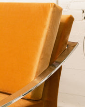 Load image into Gallery viewer, Vintage Carson’s Chrome Arm Lounge Chair, Cube Style of Milo Baughman
