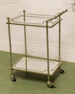 Metal Bamboo Bar Cart