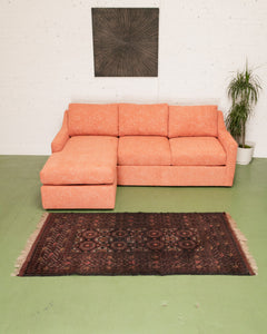 Hauser Sectional Sofa in Amadeo Tangerine