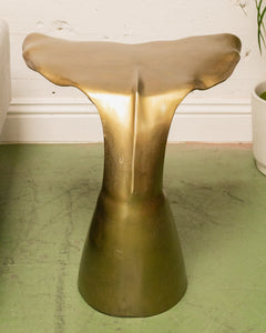 Gold Whale Tail Side Table