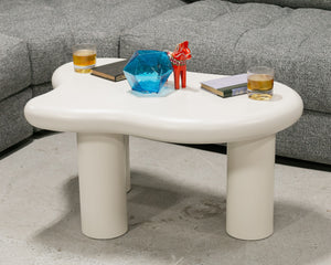 Amoebic White Coffee Table