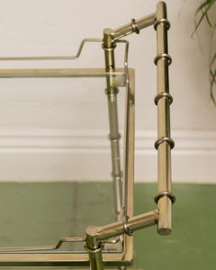 Metal Bamboo Bar Cart