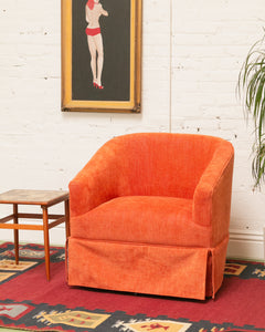 Betsy Orange Swivel Chair