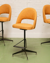 Load image into Gallery viewer, Set of 3 Tangerine Bar Stools
