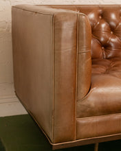 Load image into Gallery viewer, 12 Foot Leather Tufted Sofa
