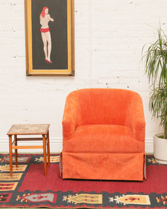 Betsy Orange Swivel Chair