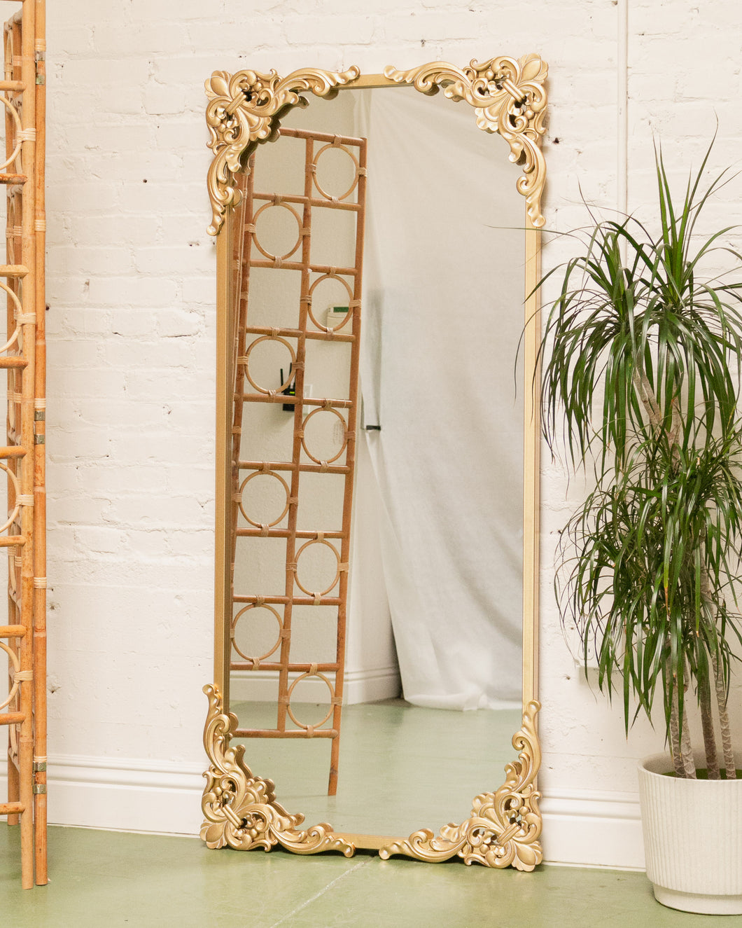 Rectangle Georgian Style Gold Mirror