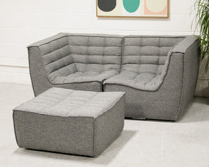 The Juno Modular Two-Piece and Ottoman Sectional