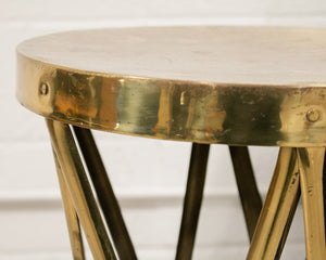 Drum Brass Side Table