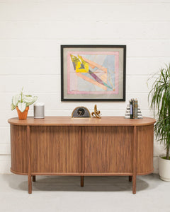 Sinalias Tambour Door Credenza